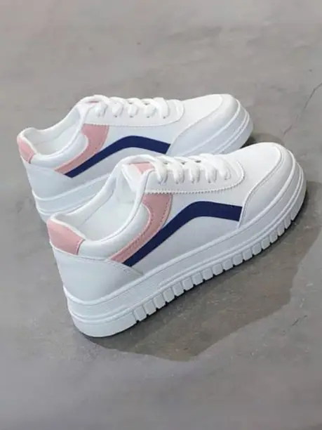 Men White & Black Colourblocked IDP Sneakers